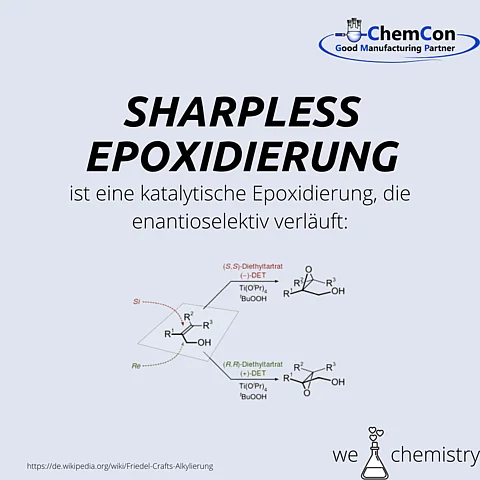 Schematische Darstellung der Sharpless-Epoxidierung