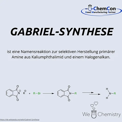 Schematische Darstellung der Gabriel-Synthese