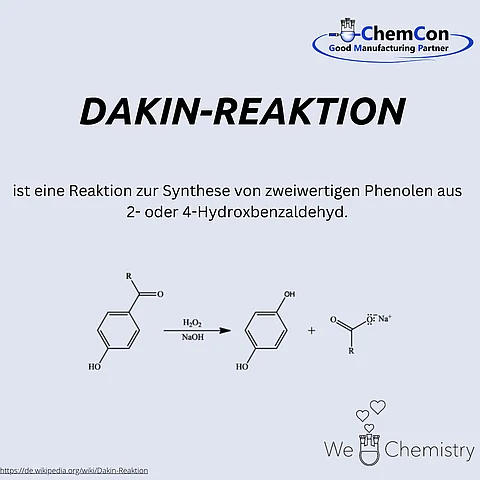 Schematische Darstellung der Dakin-Reaktion