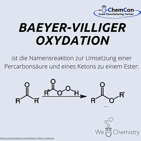 Schematische Darstellung der Baeyer-Villiger Oxidation