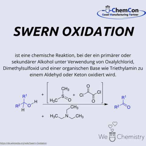 Schematische Darstellung der Swern Oxidation