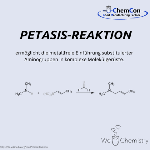 Schematische Darstellung der Petasis-Reaktion