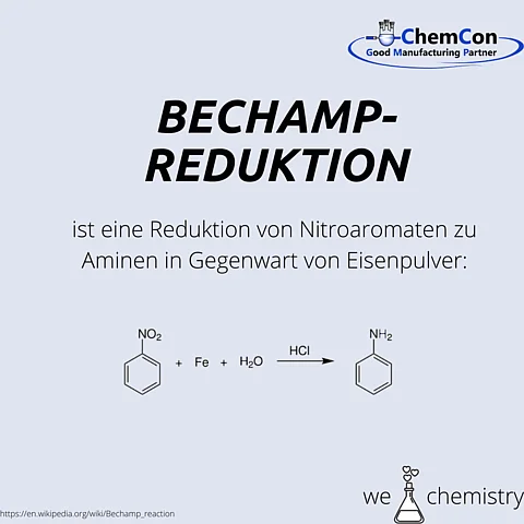 Schematische Darstellung der Bechamp-Reduktion