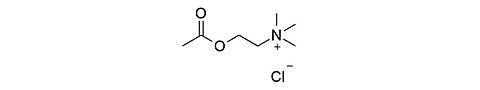 Structural formula Acetylcholine chloride