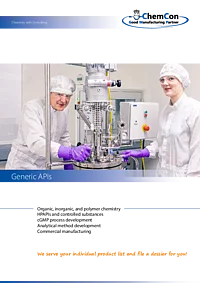 ChemCon Company Brochure Generic APIs
