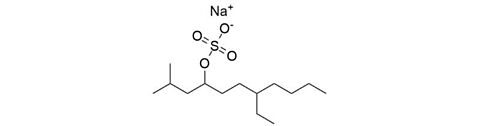 structural formula tetradecylsulfate sodium (STS/STDS)