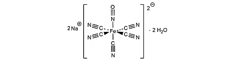 Strukturformel Natriumnitroprussid