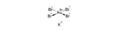 Strukturformel Kaliumtetrabromoaurat Strukturformel Kaliumtetrabromoaurat