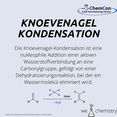 Schematische Darstellung der Knövenagel Reaktion