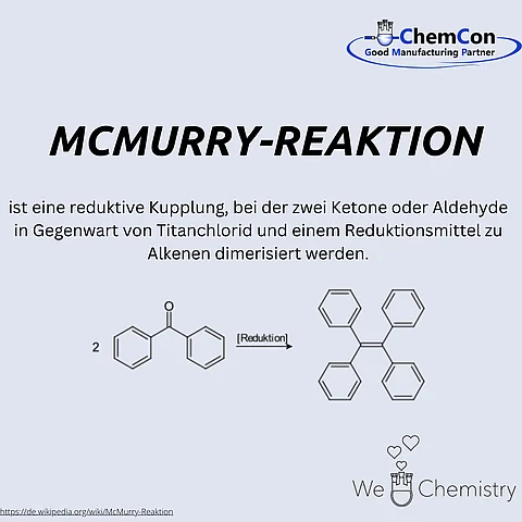 Schematische Darstellung der McMurry-Reaktion