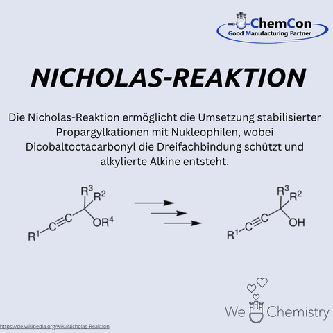 Schematische Darstellung der Nicholas-Reaktion
