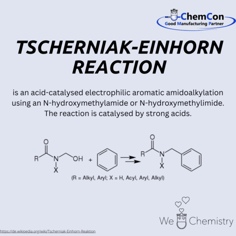 Schematic representation of Tscherniak-Einhorn reaction