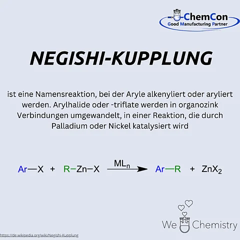 Schematische Darstellung der Negishi-Kupplung