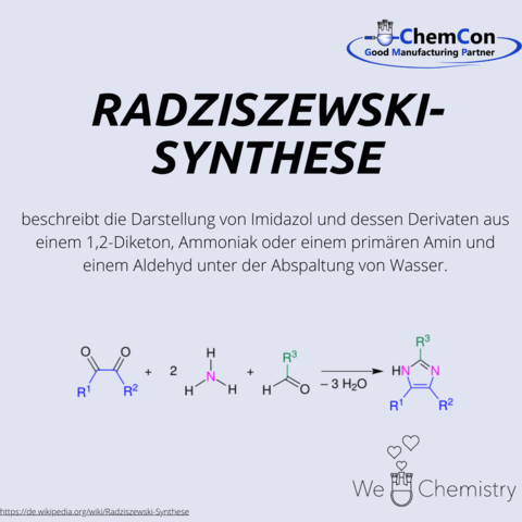 Schematische Darstellung der Radziszewski Synthese
