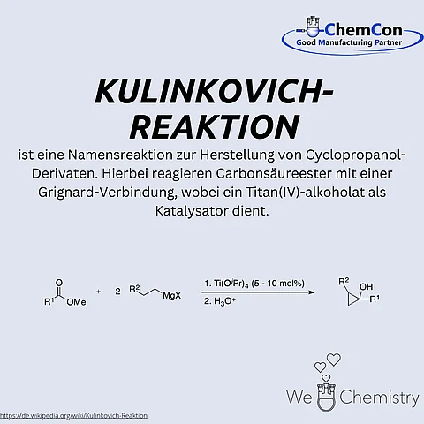 Schematische Darstellung der Kulinkovich-Reaktion