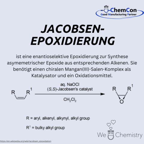 Schematische Darstellung der Jacobsen-Epoxidierung