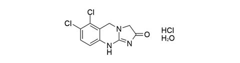 Structural formula Anagrelide hydrochloride monohydrate