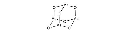 Strukturformel Arsentrioxid