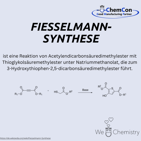 Schematische Darstellung der Fiesselmann-Synthese.