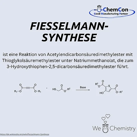 Schematische Darstellung der Fiesselmann-Synthese.