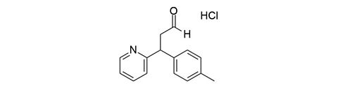 Strukturformel Triprolidine Aldehyde Hydrochlorid