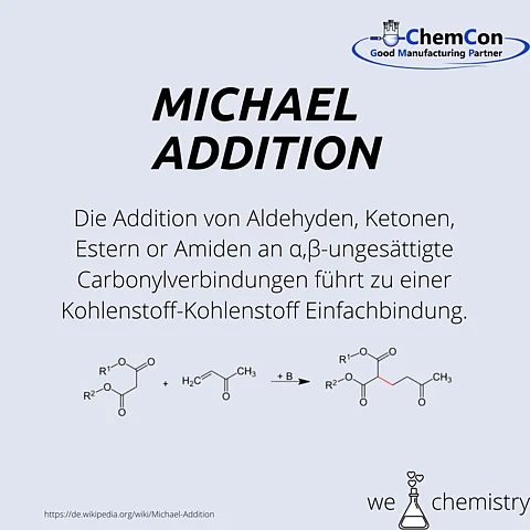 Schematische Darstellung der Michael Addition
