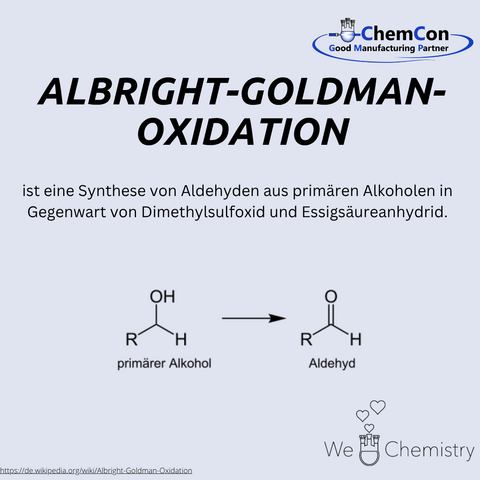 Schematische Darstellung der Albright-Goldman-Oxidation
