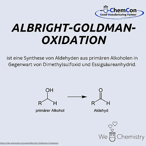 Schematische Darstellung der Albright-Goldman-Oxidation