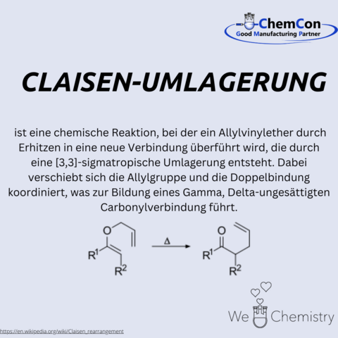 Schematische Darstellung der Claisen-Umlagerung