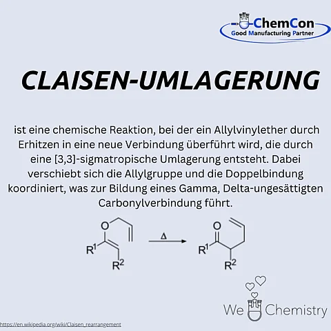 Schematische Darstellung der Claisen-Umlagerung