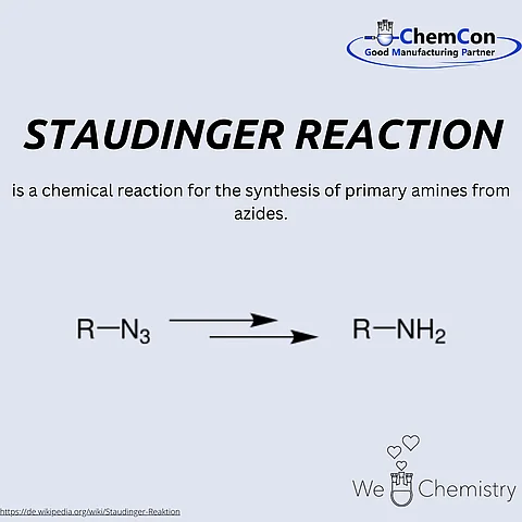 Schematic representation of the Staudinger reaction