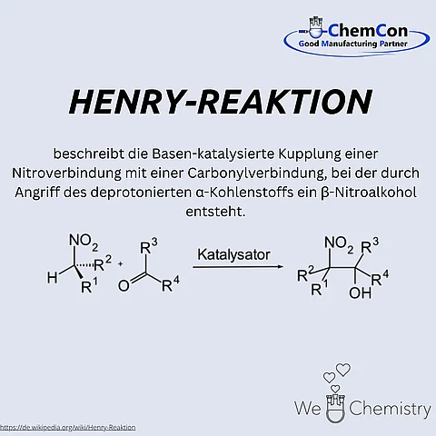 Schematische Darstellung der Henry-Reaktion