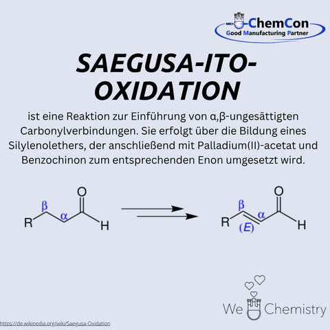 Schematische Darstellung der Saegusa-Ito-Oxidation