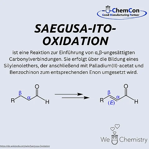 Schematische Darstellung der Saegusa-Ito-Oxidation