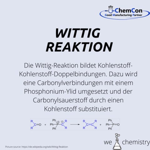 Schematische Darstellung der Wittig Reaktion