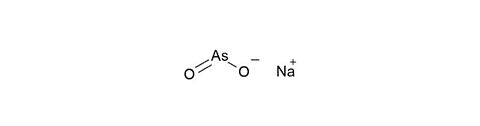 Structural formula metaarsenite sodium
