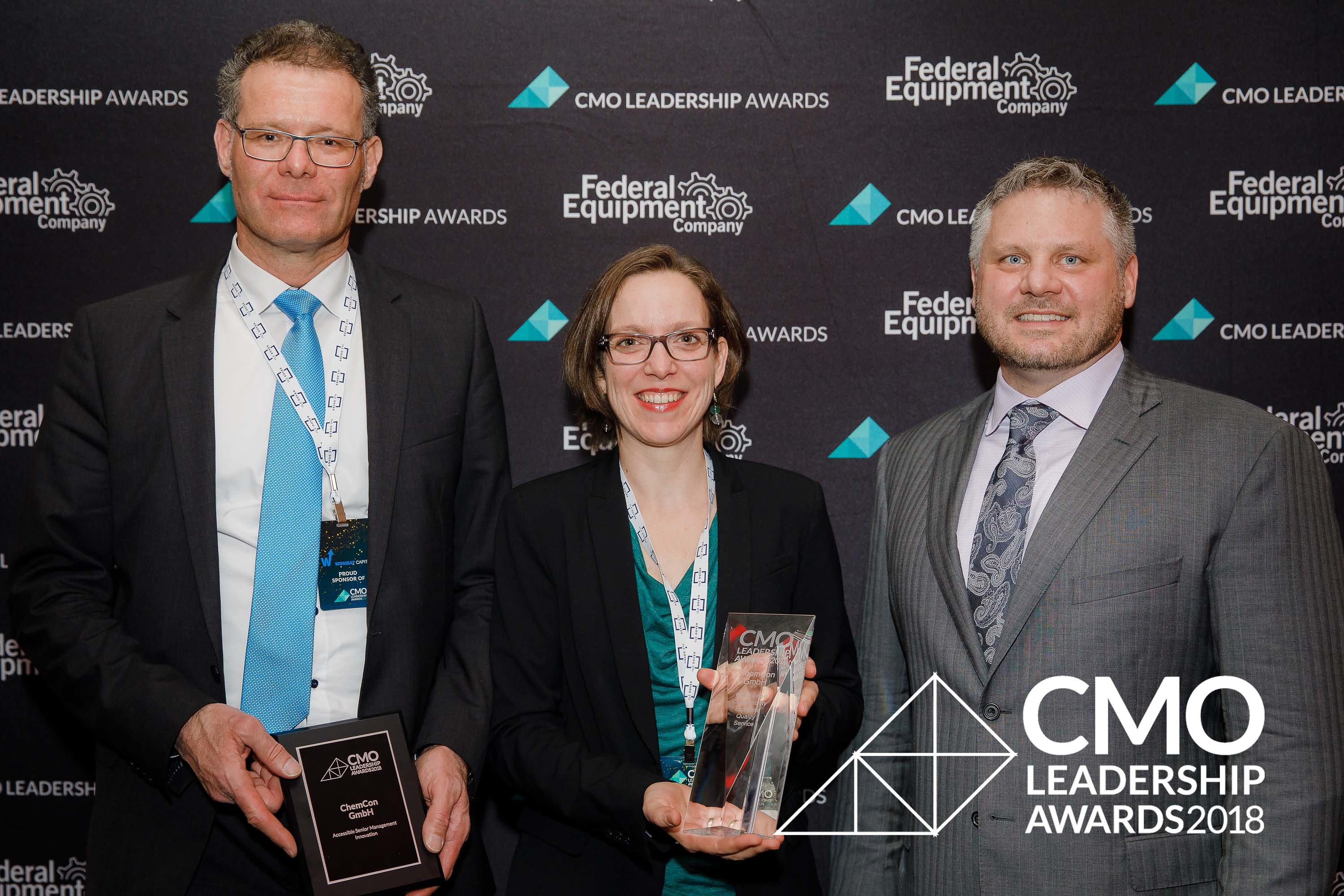 Receipt of the CMO Leadership Award 2018 Receipt of the CMO Leadership Award 2018